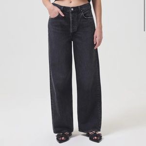 SOLD! Agolde baggy jeans in faded black gray